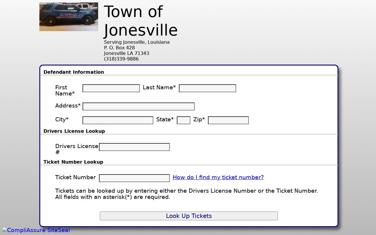 Catahoula Parish traffic court records Jonesville QuickCourt lookup